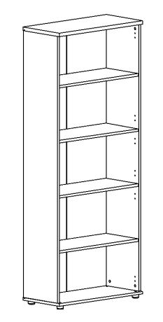 Стеллаж высокий мокко премиум